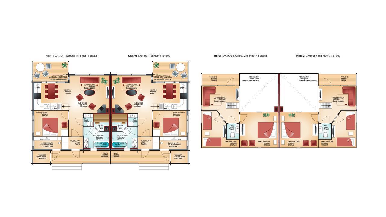 Apartament Vuokatin Aateli Kreivi Vuokatti Zewnętrze zdjęcie